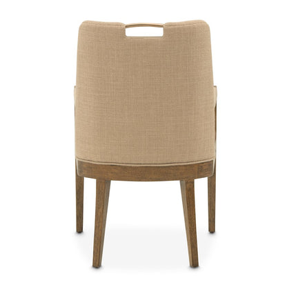 Portrait Dining Arm Chair, Set of 2 - Toffee/Sienna Brown