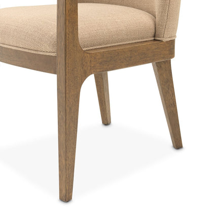 Portrait Dining Arm Chair, Set of 2 - Toffee/Sienna Brown
