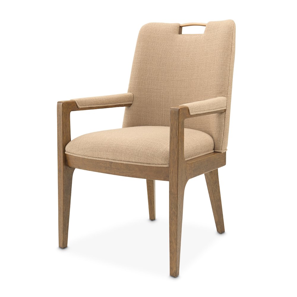 Portrait Dining Arm Chair, Set of 2 - Toffee/Sienna Brown