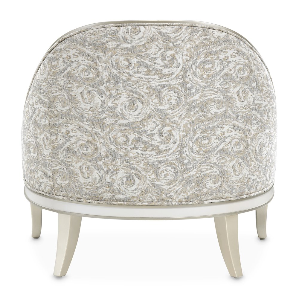 La Marisia Chenille Accent Chair - Tranquil/Light Champagne