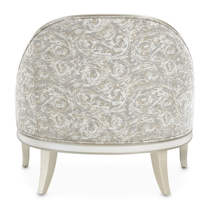 La Marisia Chenille Accent Chair - Tranquil/Light Champagne