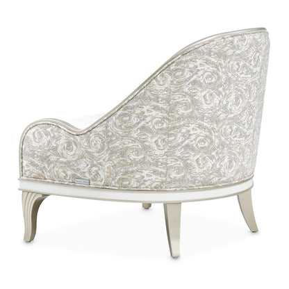 La Marisia Chenille Accent Chair - Tranquil/Light Champagne