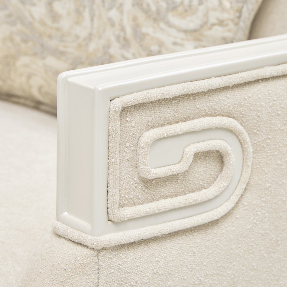 La Marisia Chenille Matching Chair - Tranquil/Creamy Pearl