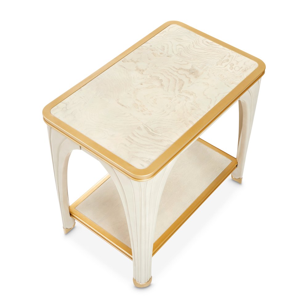 La Terrazza End Table - Silver Mist