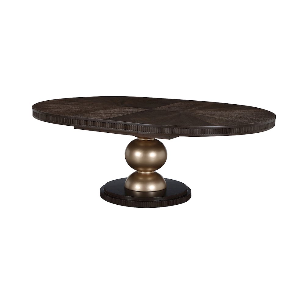 West Kensington Oval Dining Table - Medium Espresso