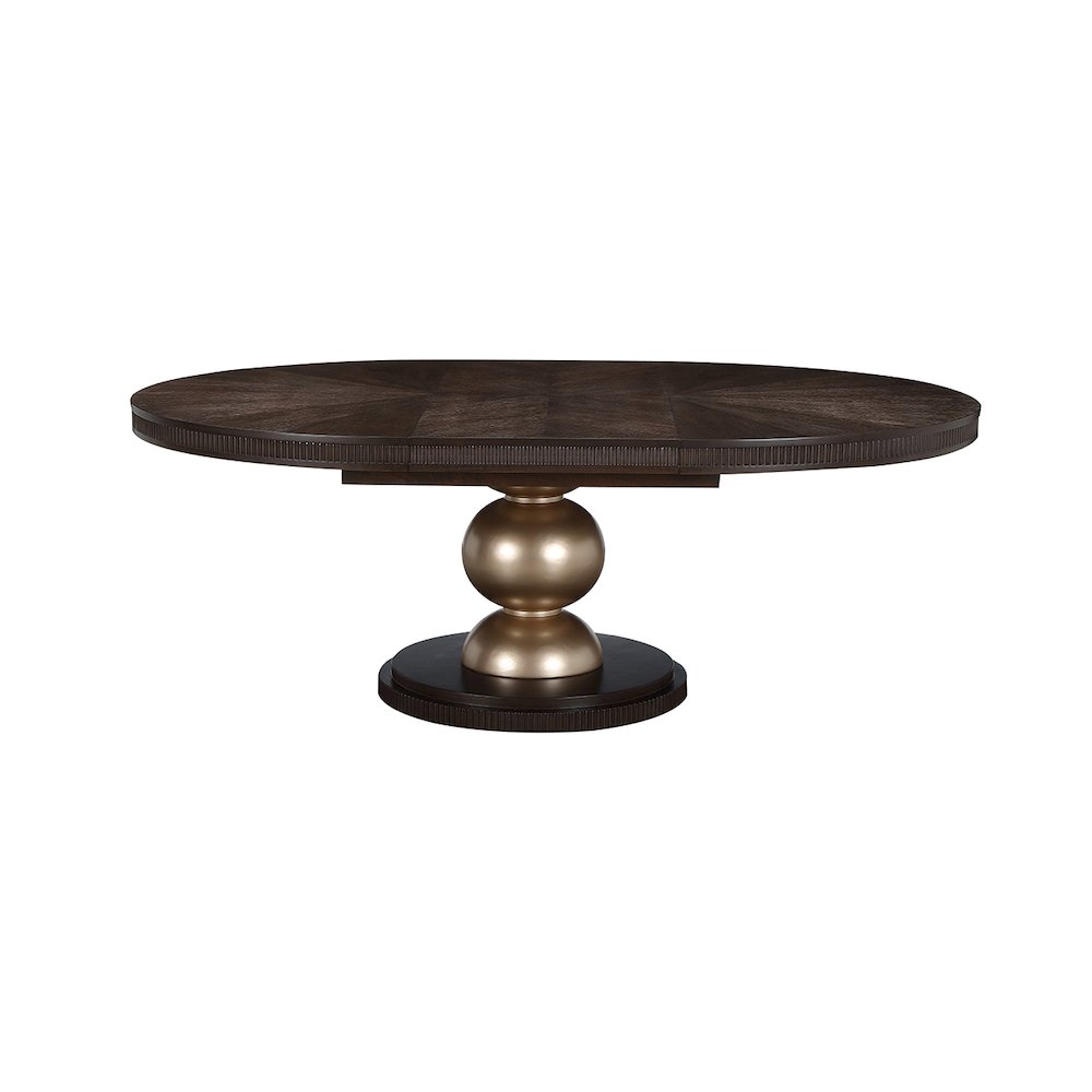 West Kensington Oval Dining Table - Medium Espresso