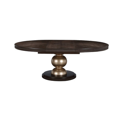 West Kensington Oval Dining Table - Medium Espresso