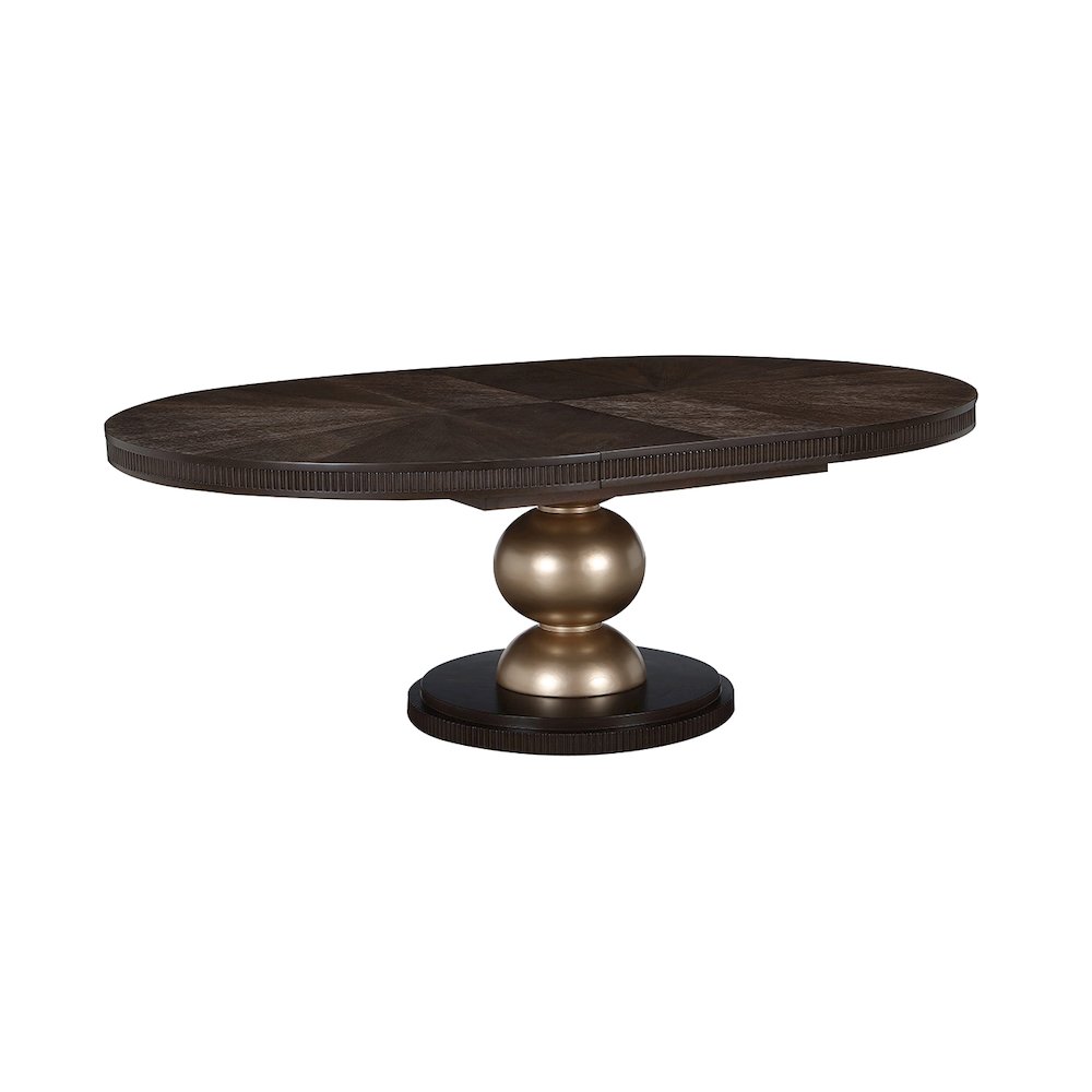 West Kensington Oval Dining Table - Medium Espresso