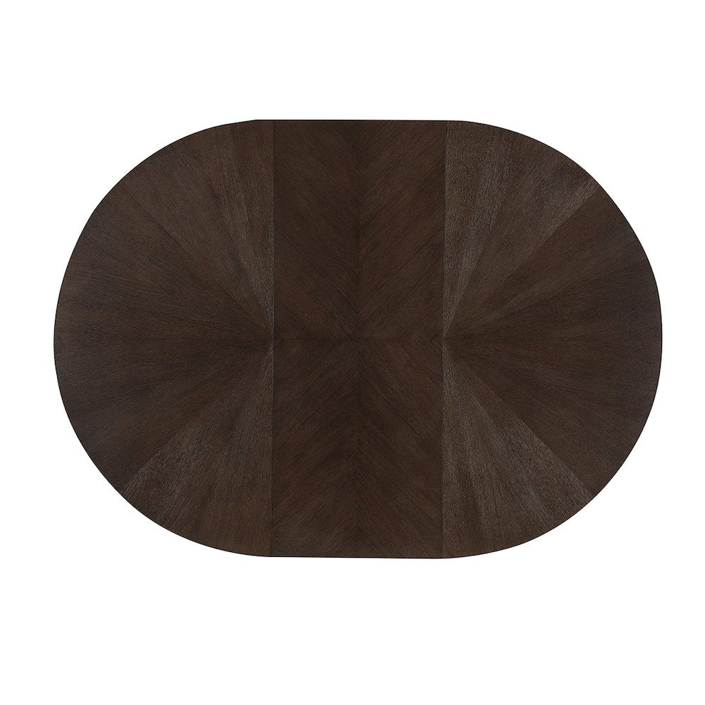 West Kensington Oval Dining Table - Medium Espresso