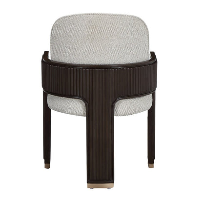 West Kensington Dining Arm Chair - Buff/Medium Espresso