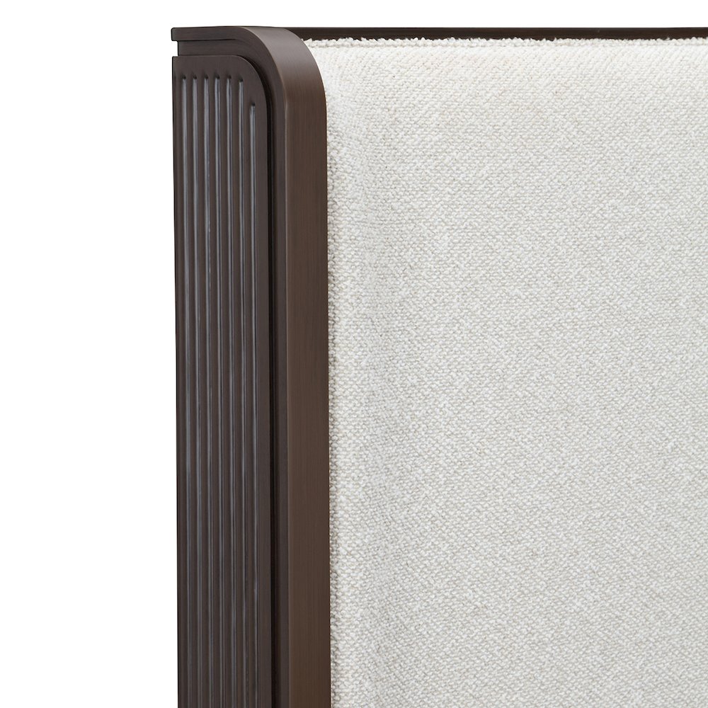 West Kensington Cal. King Bed - Buff/Medium Espresso