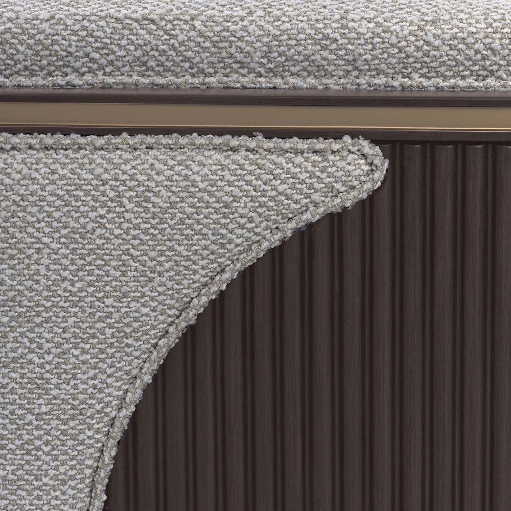 West Kensington Loveseat - Buff/Medium Espresso