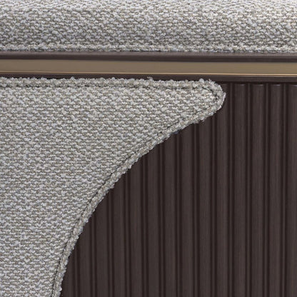 West Kensington Loveseat - Buff/Medium Espresso