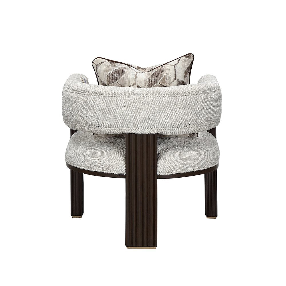 West Kensington Accent Chair - Buff/Medium Espresso