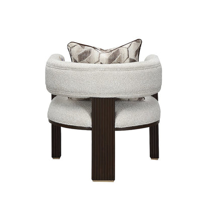 West Kensington Accent Chair - Buff/Medium Espresso