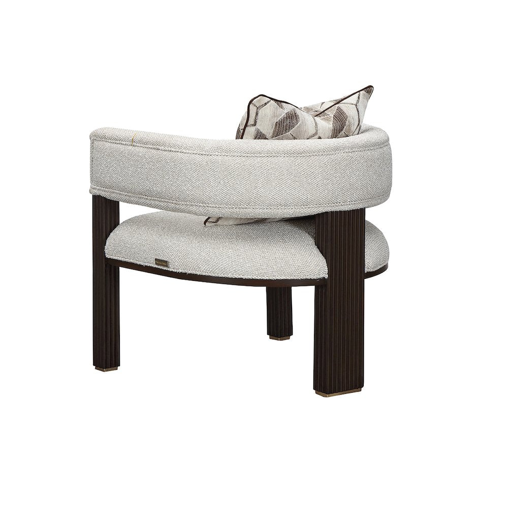 West Kensington Accent Chair - Buff/Medium Espresso