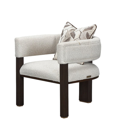 West Kensington Accent Chair - Buff/Medium Espresso