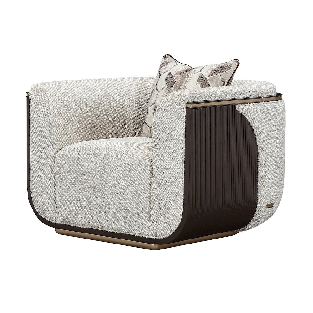 West Kensington Matching Chair - Buff/Medium Espresso