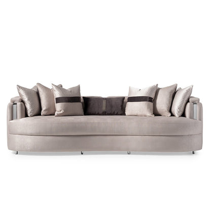 Carmela Mansion Sofa - Zinc/Silver