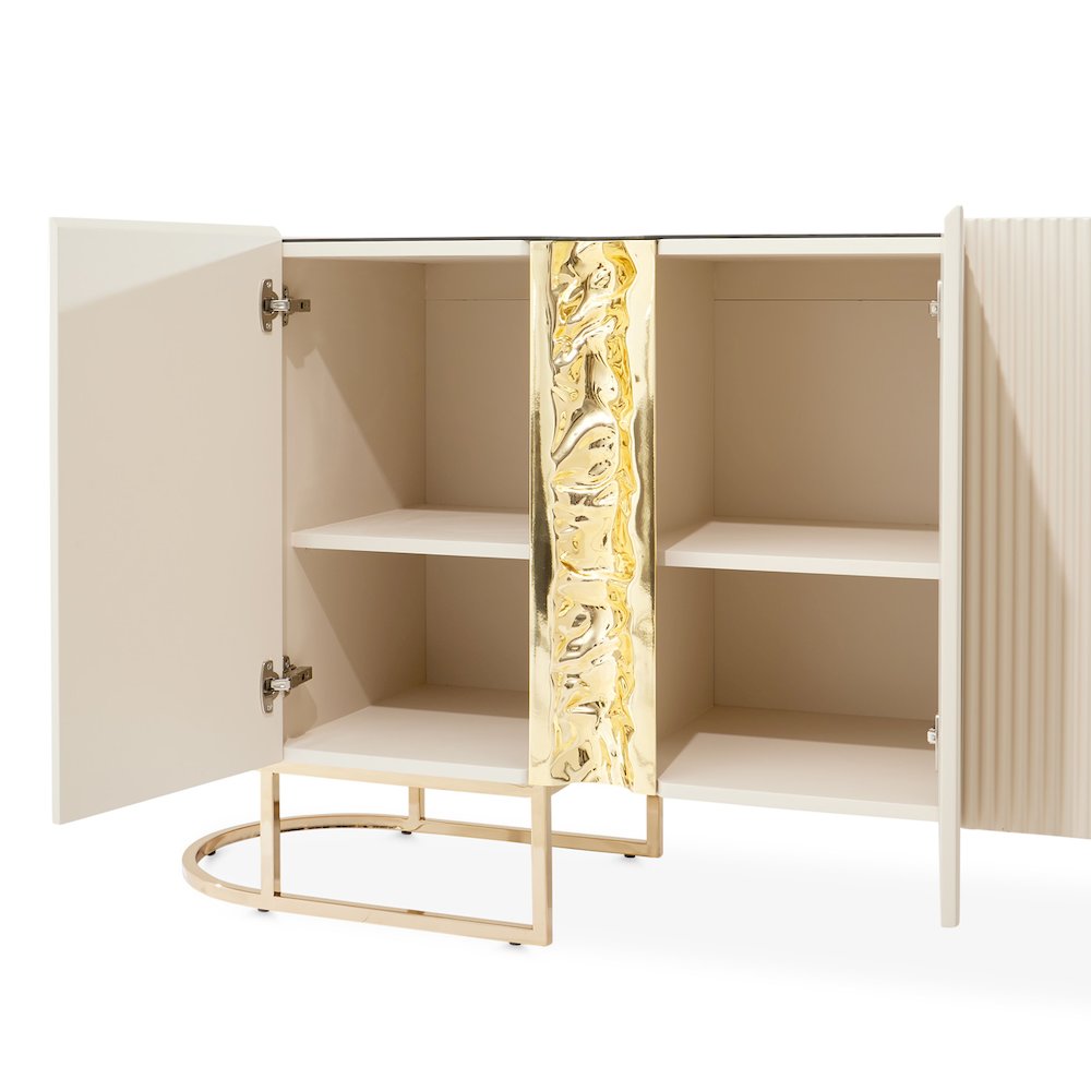 Lisbon Console Table - Silken Matte Cream
