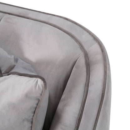 Roxbury Park Velvet Sofa - Steel/Slate