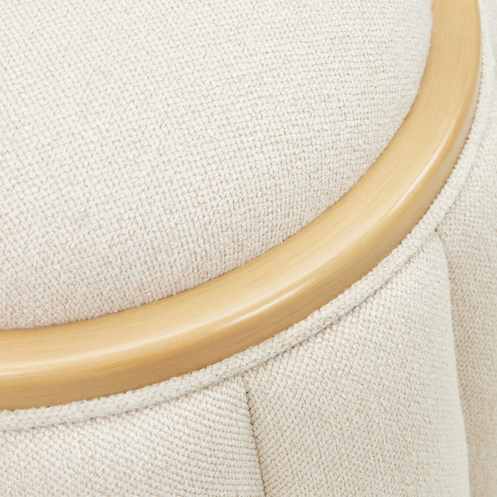 Camellia Field Round Bench - Caramel