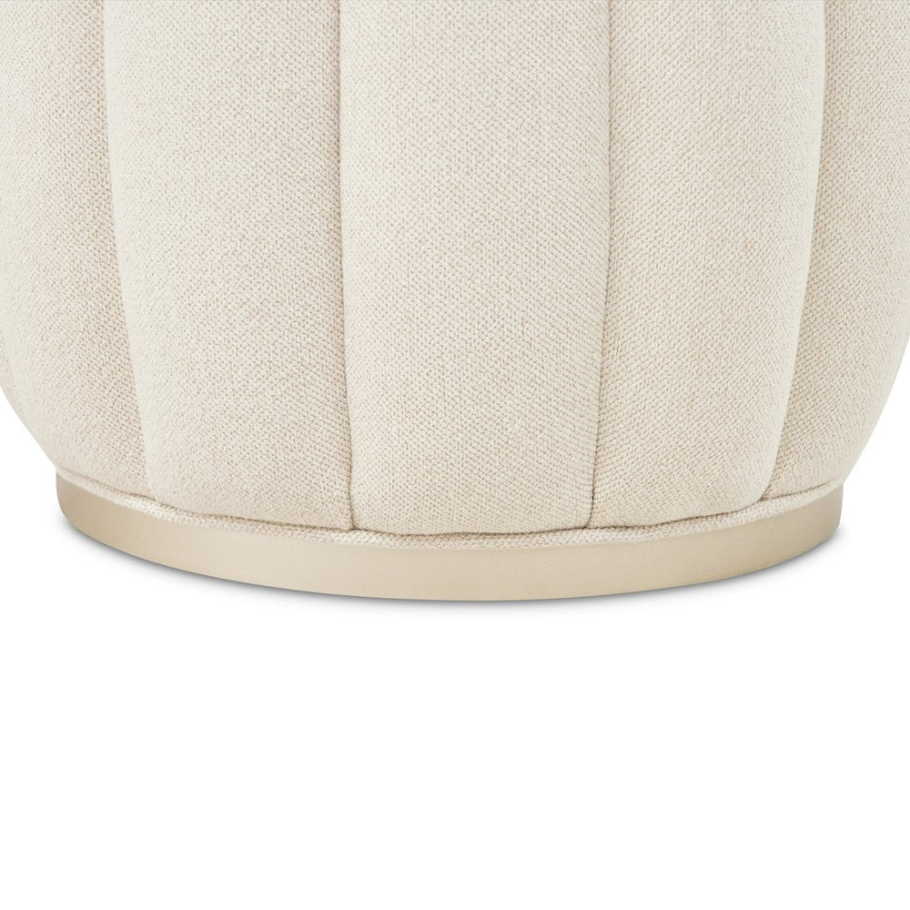 Camellia Field Round Bench - Caramel