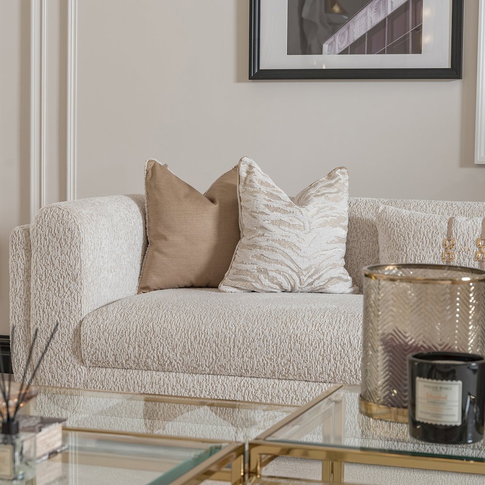 Savannah Breeze Mansion Sofa - Cashmere/Bright Gold