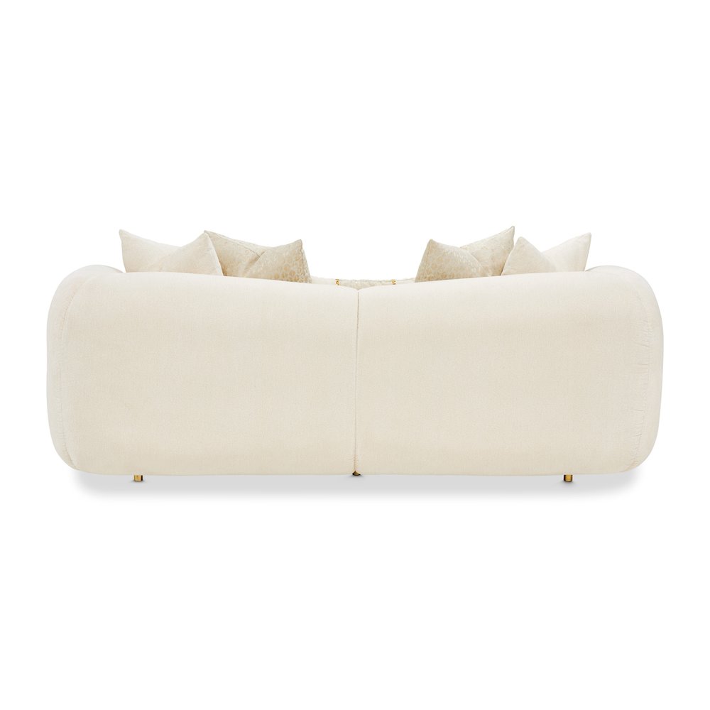 Sassani Loveseat - Crepe/Gold