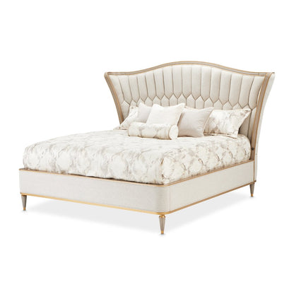 St. Charles Queen Upholstered Bed - Dove Gray
