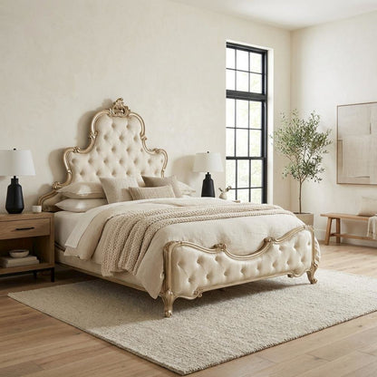 Platine de Royale Eastern King Panel Bed - Antique Platinum