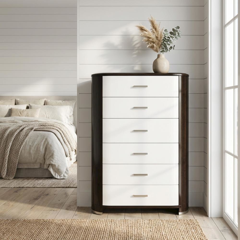 Paris Chic 6-Drawer Chest - Espresso
