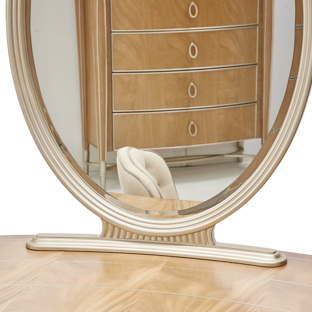Villa Cherie Vanity with Mirror - Caramel