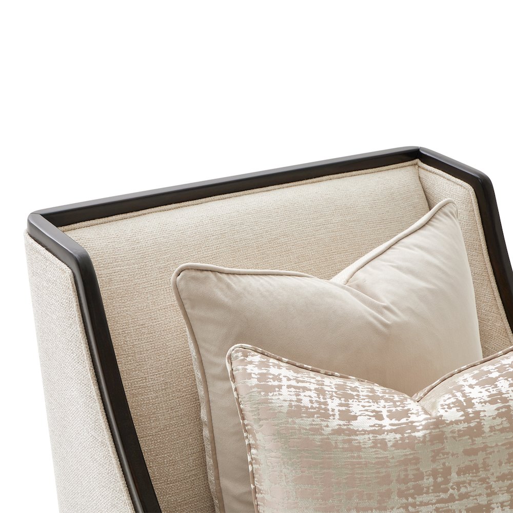 Paris Chic Armless Chaise - Cremini/Espresso