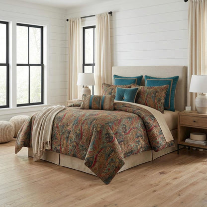 Seville 10-Piece King Comforter Set - Honey