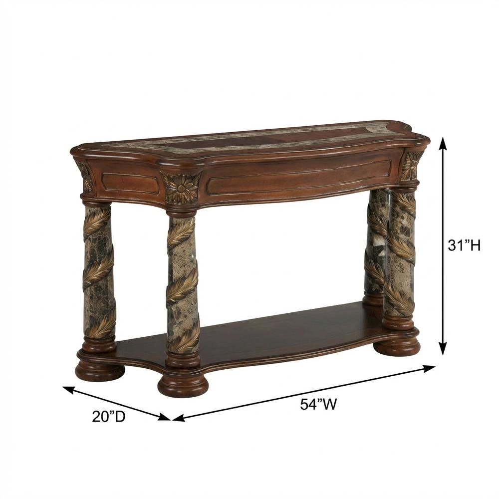 Villa Valencia Sofa Table - Classic Chestnut