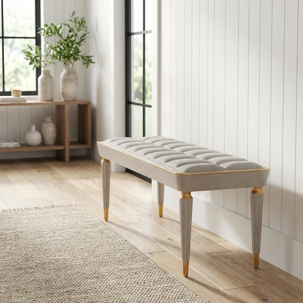St. Charles Bench - Dove Gray