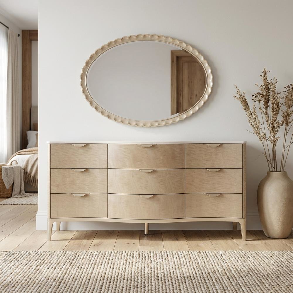 Malibu Crest Dresser with Mirror - Blush