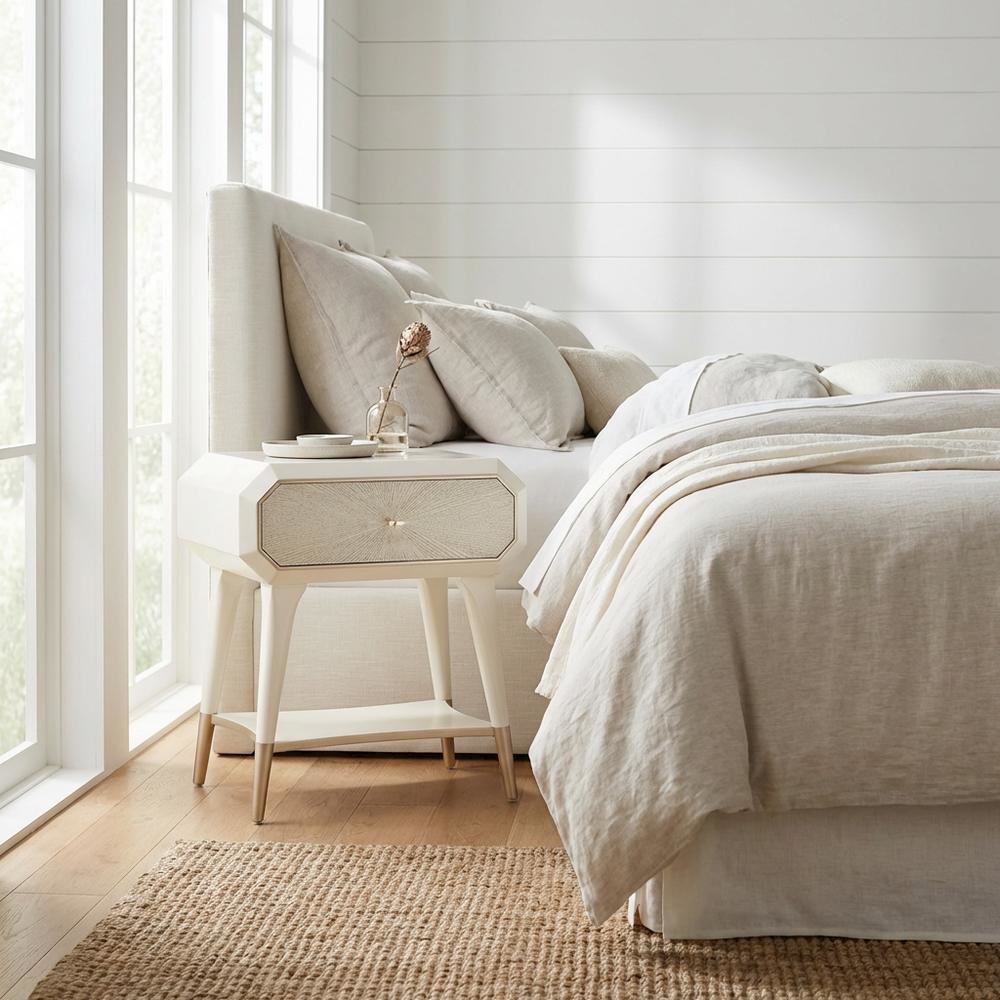 La Rachelle 1-Drawer Nightstand - Champagne
