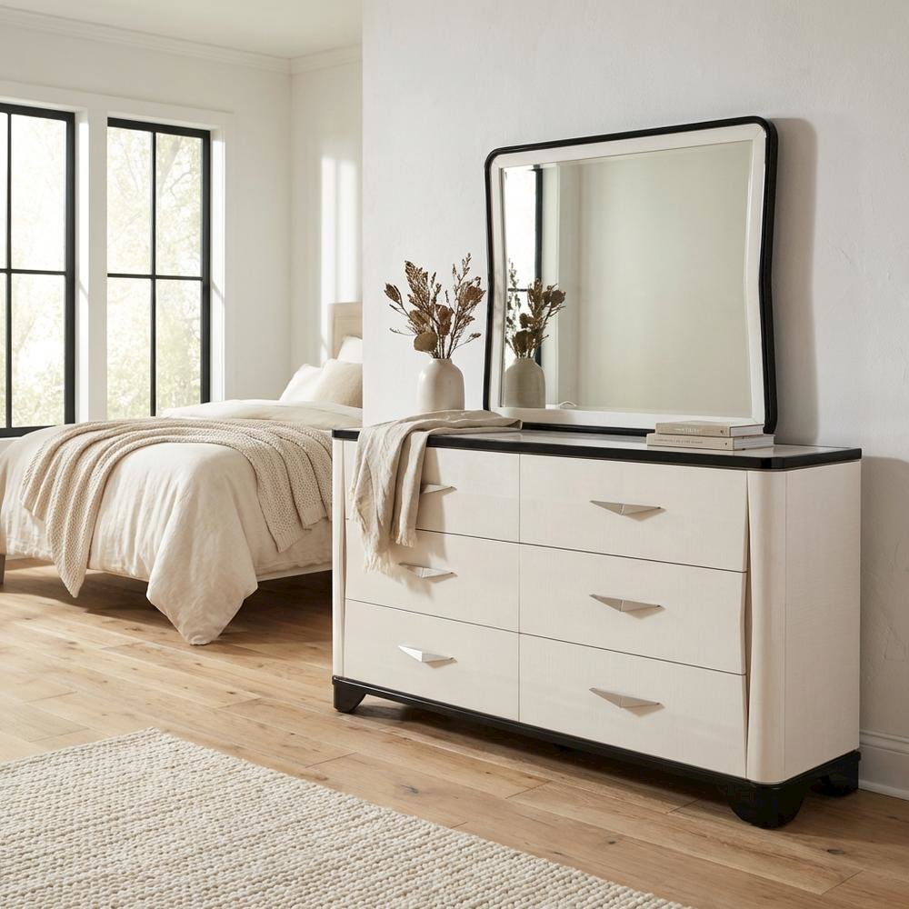 Tuxedo Dresser & Mirror - Piano Keyboard