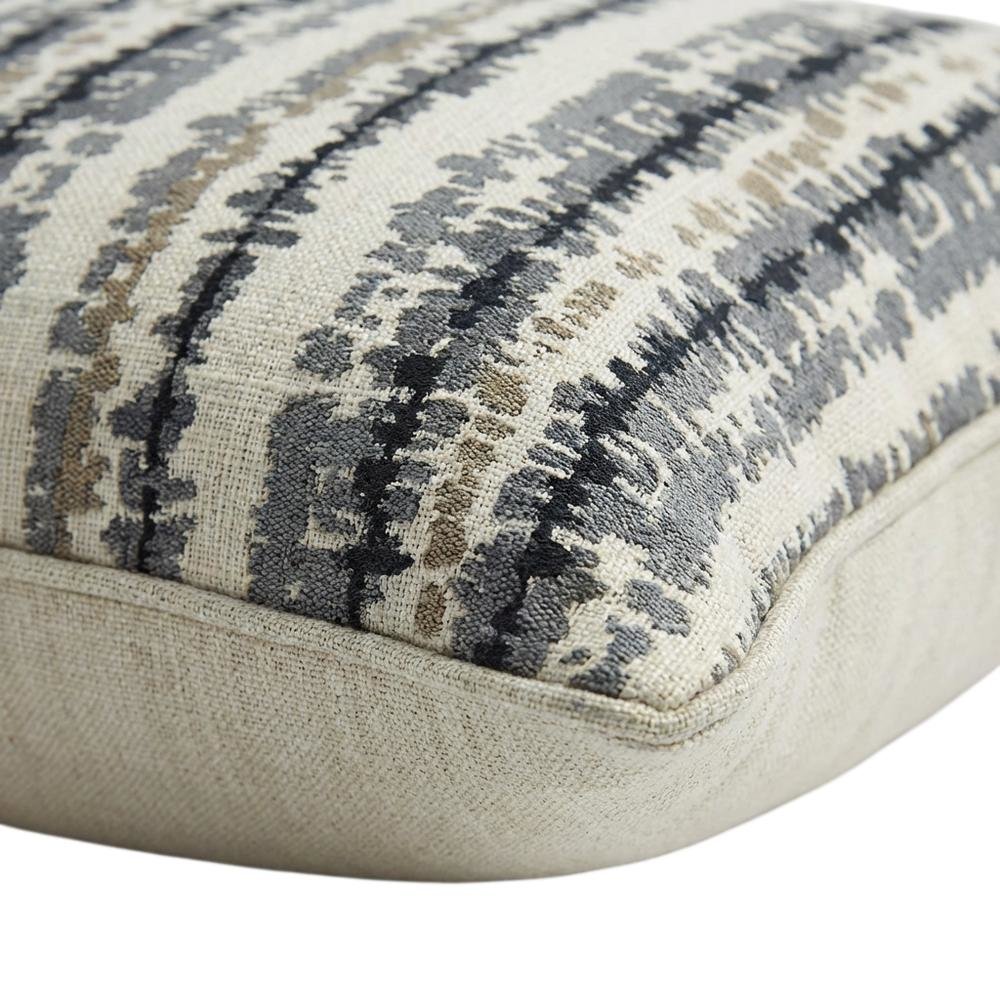 Explorer Antigua 21" Square Pillow, Set of 2 - Coal Gray
