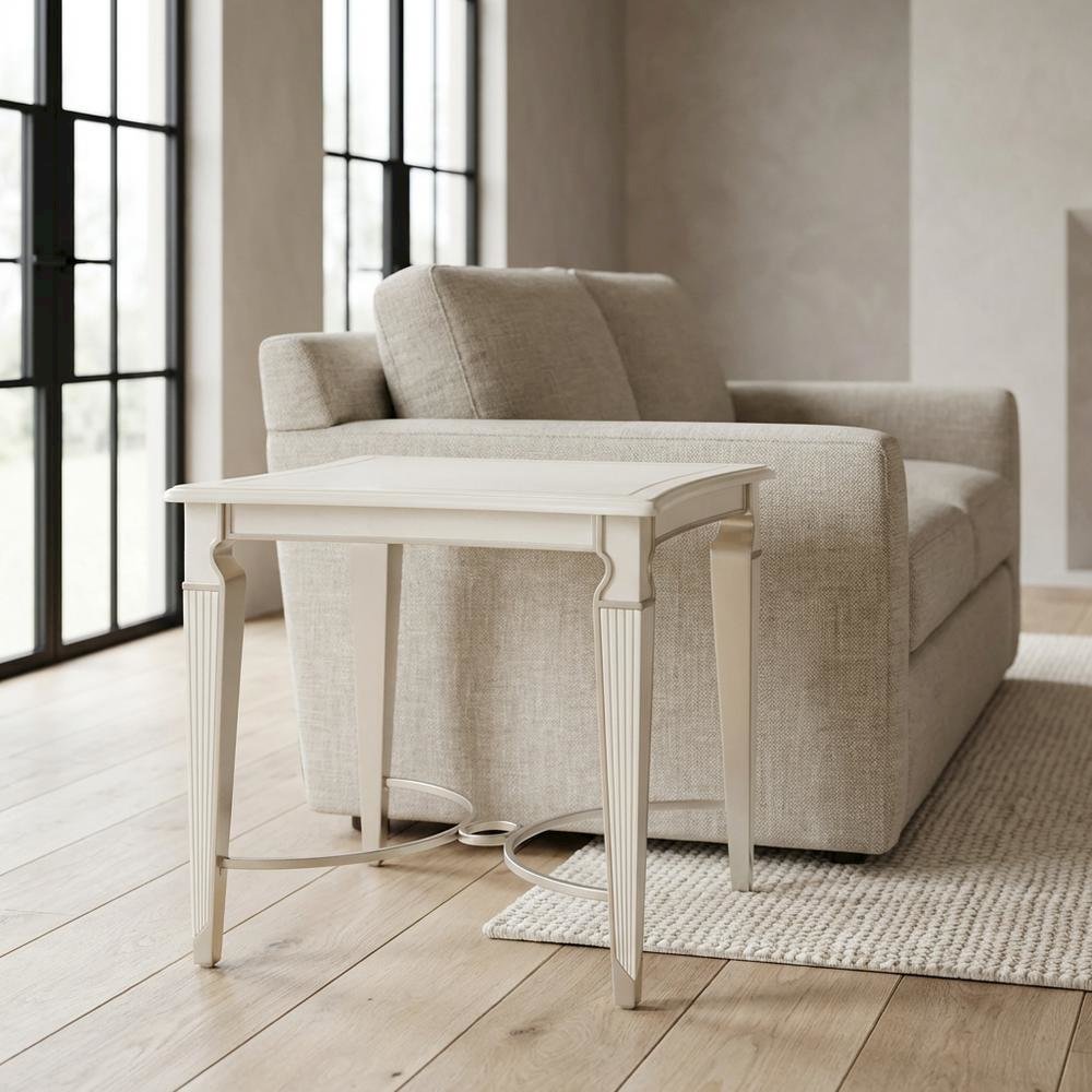 La Marisia End Table - Creamy Pearl
