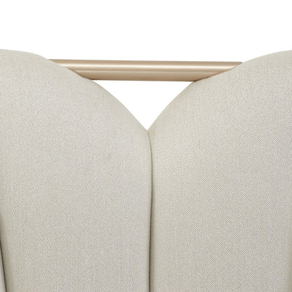 La Rachelle Dining Arm Chair - Icicle/Champagne Set of 2
