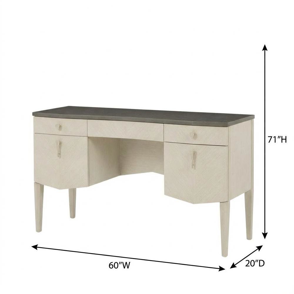 Fantosini Vanity with Mirror - Silver Mist