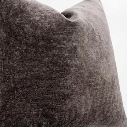 The Smith 20" Square Chenille Pillow, Set of 2 - Graphite