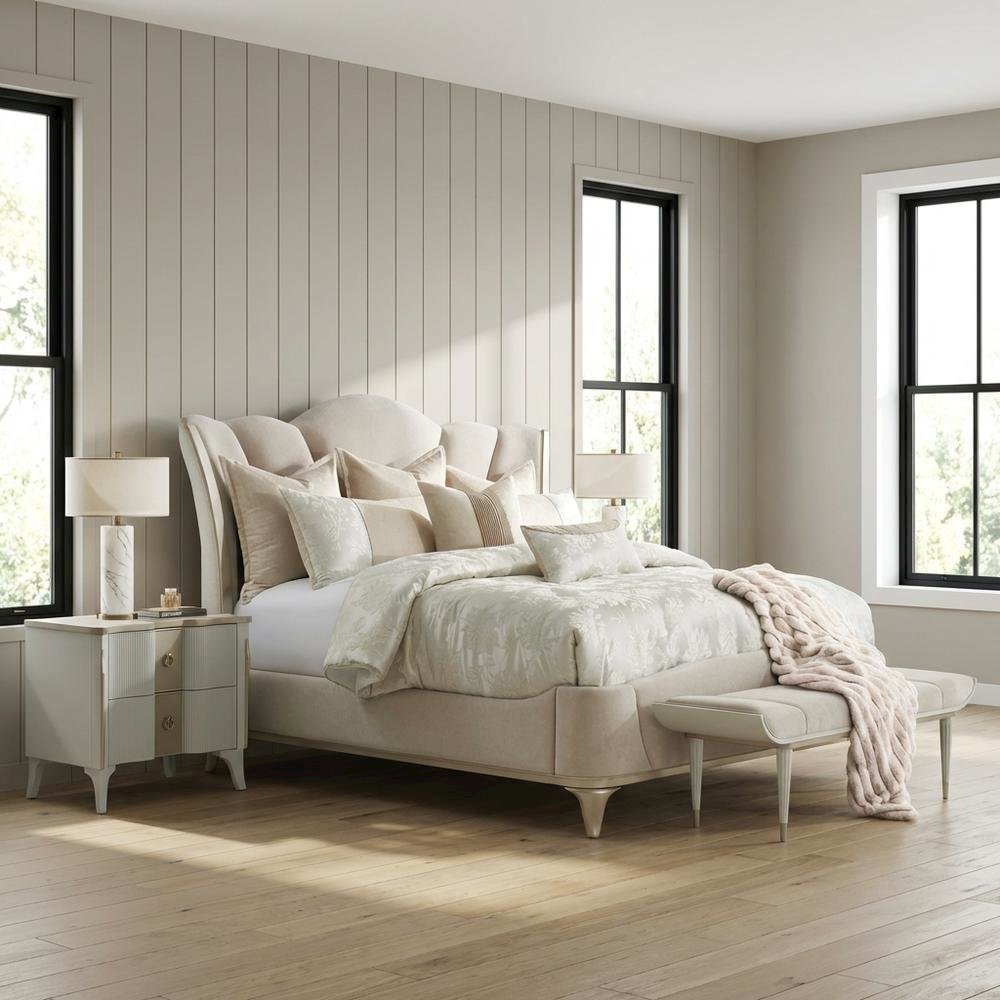 Riley 8-Piece King Comforter Set - Ivory