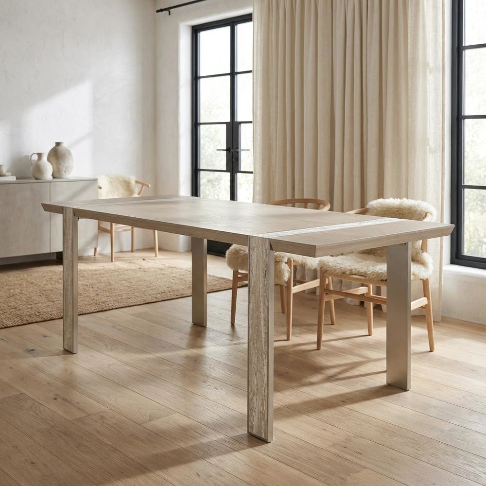 Lotus Bay Narrow Rectangular Dining Table - Sand