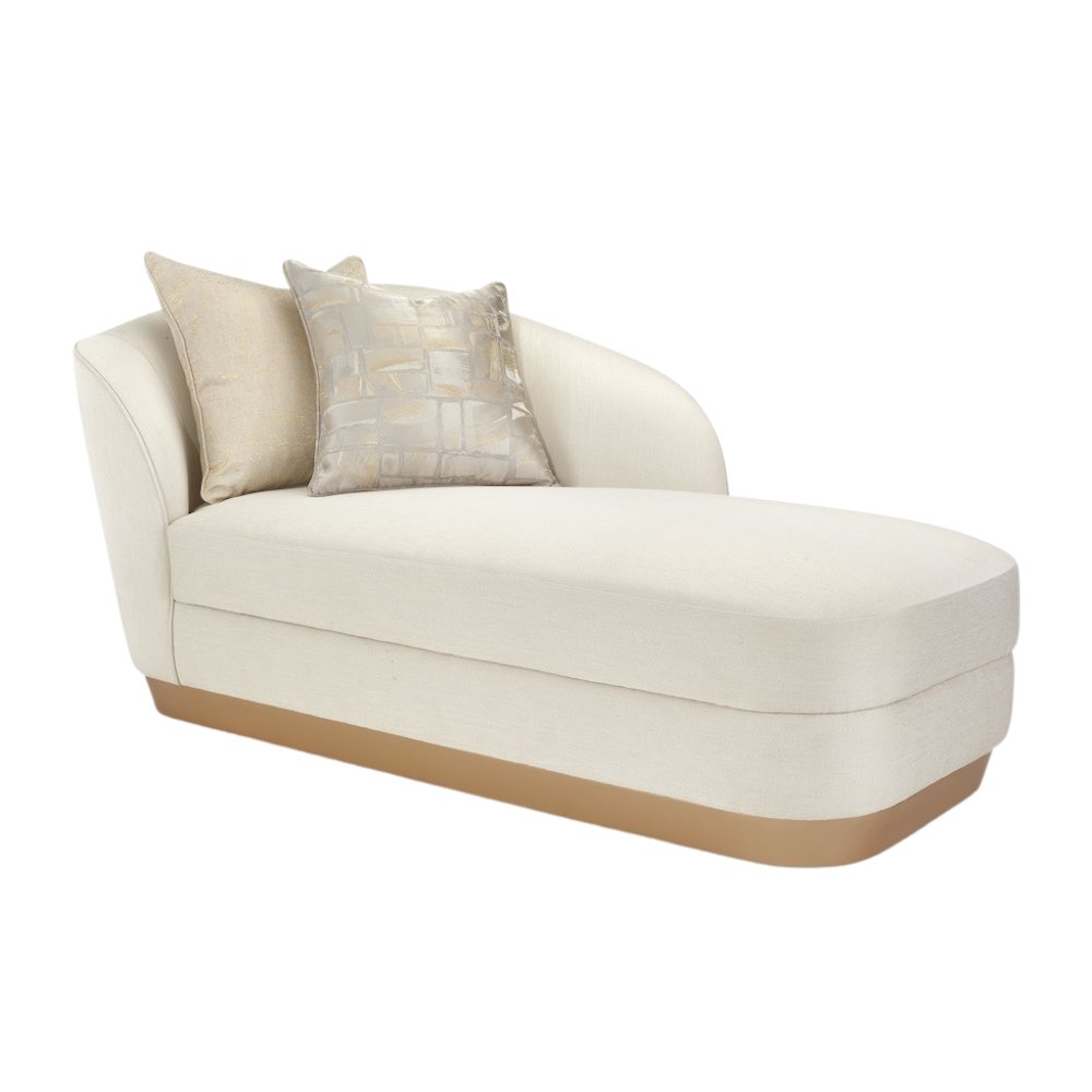 Elegant Chaise Indoor – Beige Fainting Couch and Corner Chaise Lounge Chair
