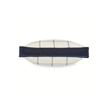 Newport 16" Box Throw Pillow, Set of 2 - Alta Blue/White
