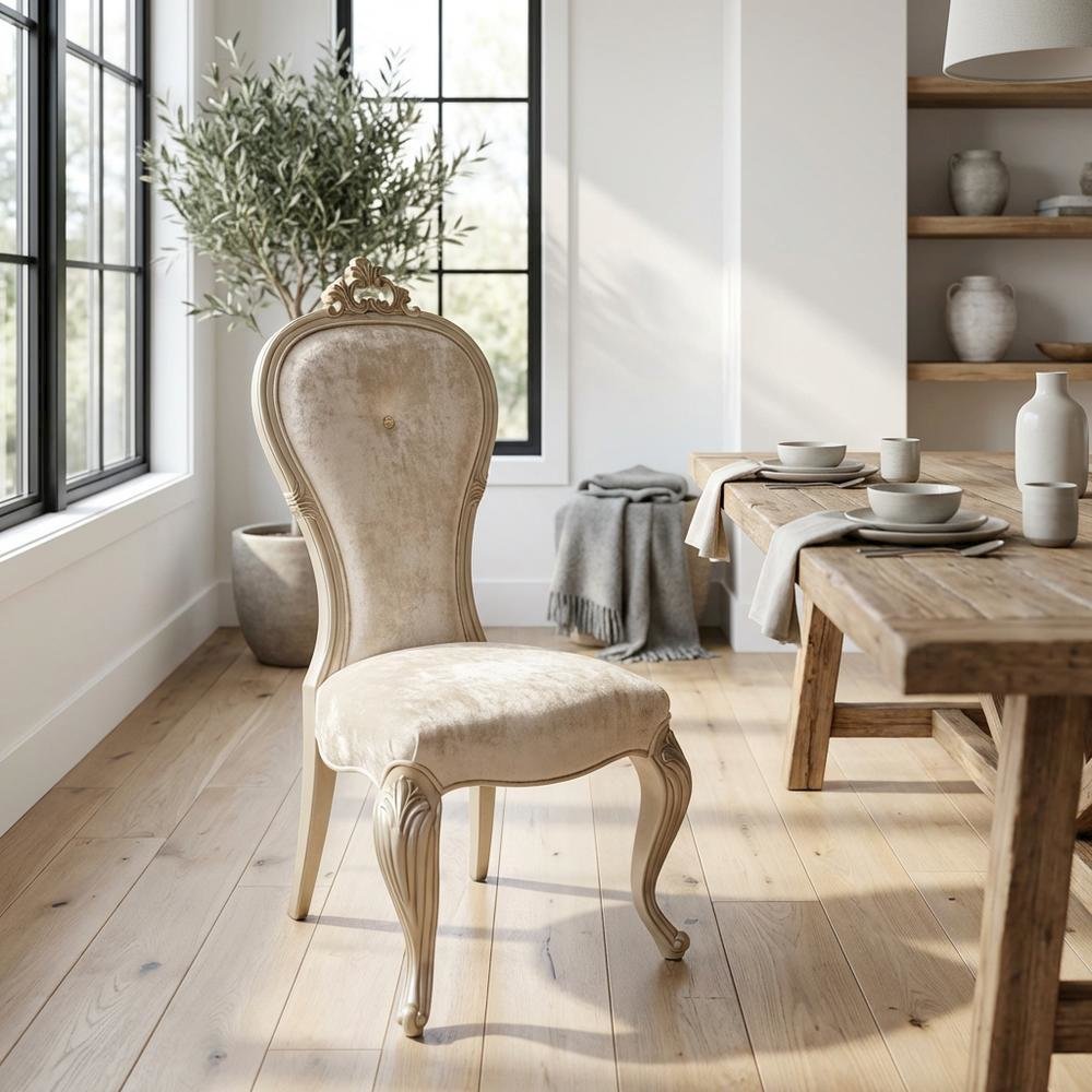 Platine de Royale Dining Side Chair - Champagne Set of 2